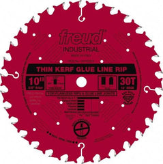 Freud - 10" Diam, 5/8" Arbor Hole Diam, 30 Tooth Wet & Dry Cut Saw Blade - Carbide-Tipped, Standard Round Arbor - Makers Industrial Supply