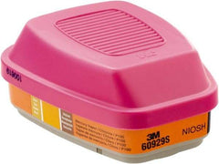 3M - Magenta and Orange P100 Cartridge and Filter Combination - Series 6000, 7000, FF-400, Protects Against Mercury Vapor, Sulfur Dioxide - Makers Industrial Supply