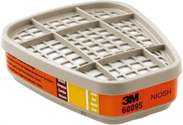 3M - Orange Cartridge - Series 6000, 7000, FF-400, Protects Against Mercury Vapor, Sulfur Dioxide - Makers Industrial Supply