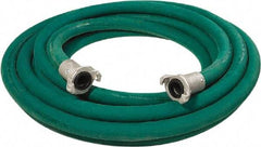 Alliance Hose & Rubber - 1" Inside x 1.88" Outside Diam, Grade 0 Synthetic Rubber, Sandblast Hose - Green, 25' Long, 150 psi Working Pressure - Makers Industrial Supply