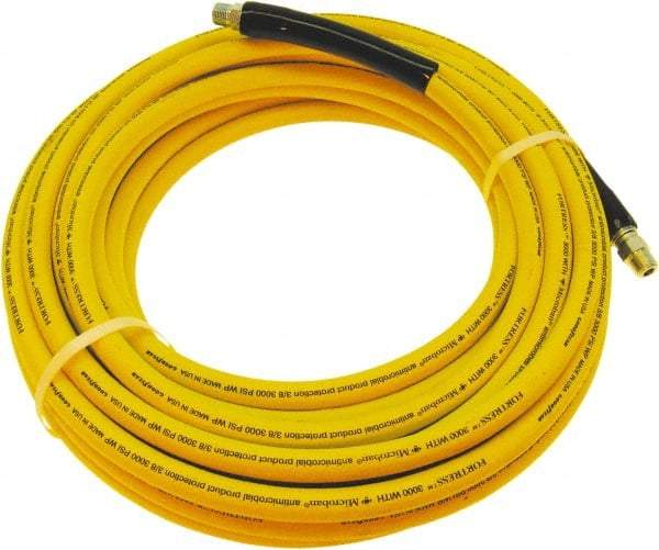 Continental ContiTech - 50' Long, 3/4 Male Rigid x Male Swivel, -20 to 200°F, Nitrile High Temp & High Pressure Hose - 3/4" ID x 1.2" OD, Yellow, 1,000 Max psi - Makers Industrial Supply