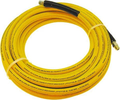 Continental ContiTech - 50' Long, 3/8 Male Rigid x Male Swivel, -20 to 200°F, Nitrile High Temp & High Pressure Hose - 3/8" ID x 3/4" OD, Yellow, 1,000 Max psi - Makers Industrial Supply