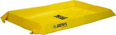 Justrite - 20 Gal Low Wall Berm - 4" High x 2' Wide x 4" Long - Makers Industrial Supply