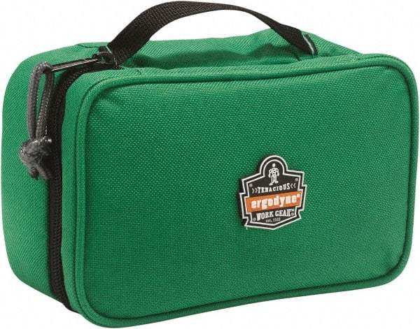 Ergodyne - 1 Pocket Green Polyester Tool Bag - 7-1/2" Wide x 4-1/2" Deep x 3" High - Makers Industrial Supply