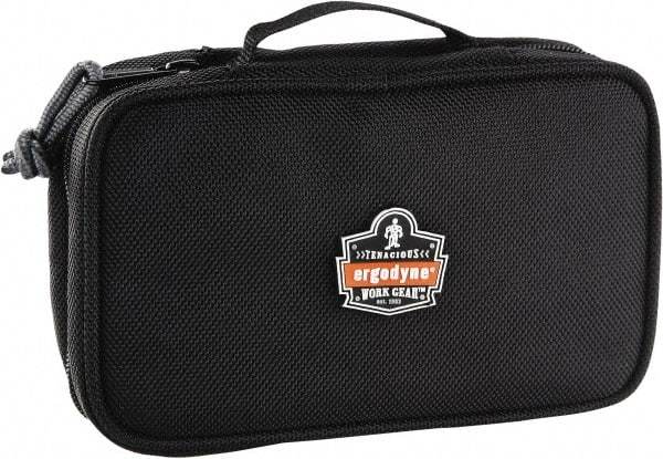 Ergodyne - 1 Pocket Black Polyester Tool Bag - 7-1/2" Wide x 4-1/2" Deep x 3" High - Makers Industrial Supply