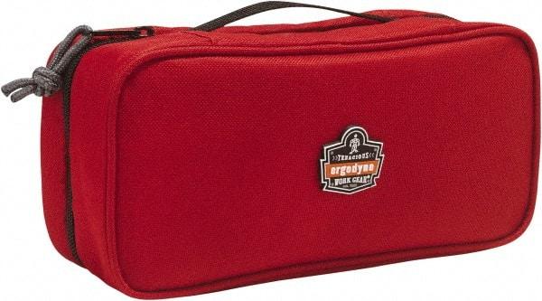 Ergodyne - 1 Pocket Red Polyester Tool Bag - 10" Wide x 4-1/2" Deep x 3" High - Makers Industrial Supply