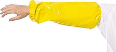 PolyConversions - Size Universal, Yellow Polyolefin Sleeve - 18" Long Sleeve, Elastic Opening at Both Ends - Makers Industrial Supply