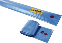 Justrite - 25' Long x 3/4' Wide, PVA Boom/Drain Dam - Light Blue, Use to Stop Contaminated Groundwater From Going Down the Drain - Makers Industrial Supply