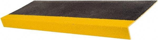 Rust-Oleum - Black & Yellow Solid Color Anti-Slip Vinyl Cleat - 13-1/2" Wide x 4.92' Long x 1" Thick, General Traffic - Makers Industrial Supply