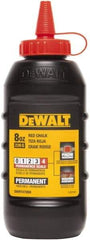 DeWALT - 8 oz Container Chalk Refill - Permanent Red - Makers Industrial Supply