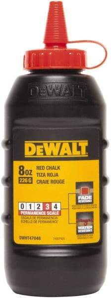 DeWALT - 8 oz Container Chalk Refill - Red - Makers Industrial Supply