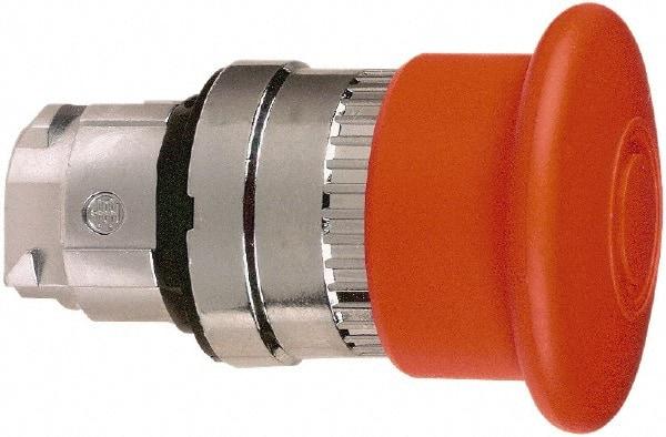 Schneider Electric - 22mm Mount Hole, Extended Mushroom Head, Pushbutton Switch Only - Round, Red Pushbutton, Maintained (MA), Momentary (MO) - Makers Industrial Supply