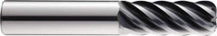 SGS - 1/2", 6 Flute, Single End, Solid Carbide, 0.12" Corner Radius End Mill - 4" OAL, 41° Helix, Right Hand Flute, 5/8" LOC, Right Hand Cut, 2-1/4" Extended Reach - Makers Industrial Supply