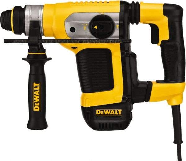 DeWALT - 1-1/8" SDS Chuck Electric Rotary Hammer - 0 to 4,700 BPM, 0 to 820 RPM, Reversible - Makers Industrial Supply