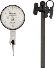 Mitutoyo - 0.03" Range, 0-15-0 Dial Reading, 0.0005" Graduation Dial Drop Indicator - 40mm Dial, 1/2" Range per Revolution, Includes NIST Traceability Certification - Makers Industrial Supply