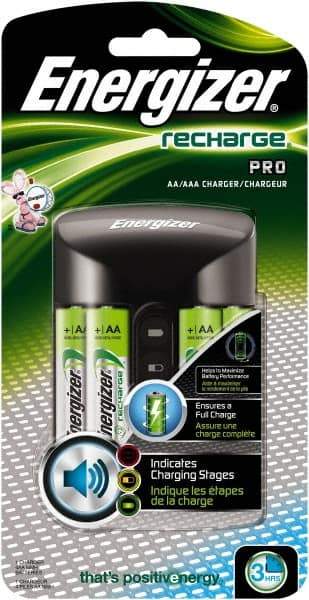 Energizer - 100 to 240 Volt Recharge Pro Charger - NiMH Compatible - Makers Industrial Supply