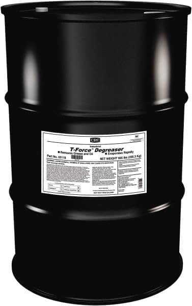 CRC - 55 Gal Drum Cleaner/Degreaser - Liquid, HFC, DCE, Unscented - Makers Industrial Supply