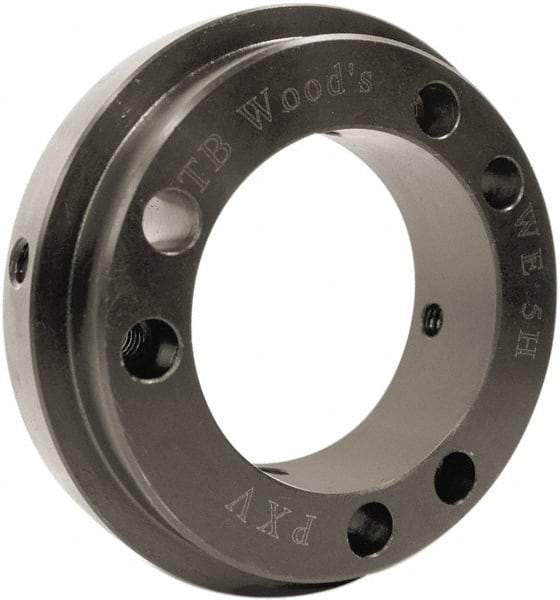 TB Wood's - 2.6" Hub, WE4 Flexible Bushed Coupling Hub - 2.6" OD, 0.88" OAL, Steel, Order 2 Hubs with Same OD & 1 Insert for Complete Coupling - Makers Industrial Supply