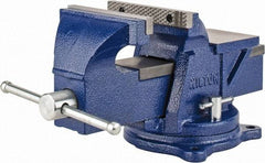 Wilton - 6" Jaw Width, 6" Opening Capacity, 3" Throat Depth, Steel Swivel Bench Vise - Bolt Down Base Attachment - Makers Industrial Supply