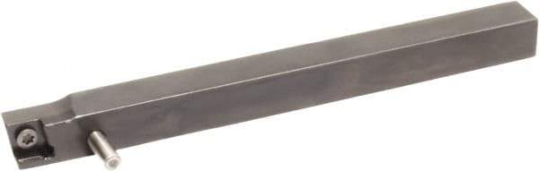 Sumitomo - SCAC, Left Hand Cut, 0° Lead Angle, 3/8" Shank Height x 3/8" Shank Width, Neutral Rake Indexable Turning Toolholder - 4-1/2" OAL, CC.. 21.51 Insert Compatibility, Series Screw Lock - Makers Industrial Supply