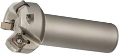 Sumitomo - 45° Lead Angle, 2.567" Max Cut Diam, 2" Min Cut Diam, Indexable Chamfer and Angle End Mill - 4 Inserts, ONMT, SNMT, XNET Insert Style, 3.97" Overall Length, Through Coolant, Straight Shank - Makers Industrial Supply