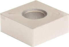 Sumitomo - 2NC-SNGA432 Grade BNC200 PCBN Turning Insert - TiN Finish, 90° Square, 1/2" Inscr Circle, 3/16" Thick, 1/32" Corner Radius - Makers Industrial Supply