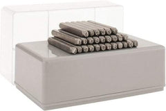 C.H. Hanson - 27 Piece, 1/8" Character Steel Stamp Set - Letters, Standard - Makers Industrial Supply