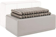 C.H. Hanson - 27 Piece, 3/16" Character Steel Stamp Set - Letters, Standard - Makers Industrial Supply