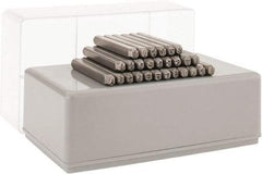 C.H. Hanson - 27 Piece, 3/32" Character Steel Stamp Set - Letters, Heavy Duty - Makers Industrial Supply