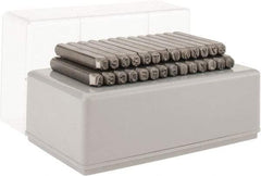 C.H. Hanson - 27 Piece, 1/2" Character Steel Stamp Set - Letters, Heavy Duty - Makers Industrial Supply