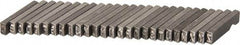 C.H. Hanson - 26 Piece, 1/8 Inch Character, Steel Type Set - 8 Character Capacity, A-Z Content - Makers Industrial Supply