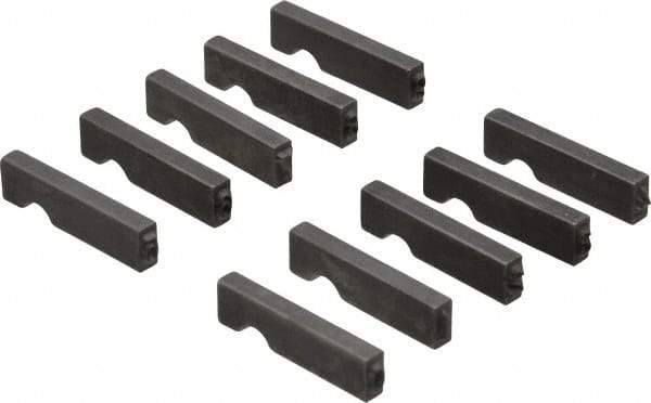 C.H. Hanson - 10 Piece, 1/8 Inch Character, Steel Type Set - 8 Character Capacity, 0-9 Content - Makers Industrial Supply