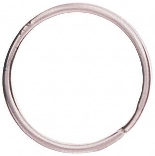 C.H. Hanson - 2" ID, 59mm OD, 5mm Thick, Split Ring - Carbon Spring Steel, Nickel Plated Finish - Makers Industrial Supply