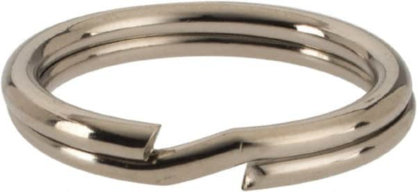 C.H. Hanson - 5/8" ID, 20mm OD, 2mm Thick, Split Ring - Carbon Spring Steel, Nickel Plated Finish - Makers Industrial Supply