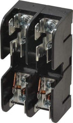 Ferraz Shawmut - 2 Pole, 10 to 14 AWG, 600 VAC/VDC, 30 Amp, DIN Rail Mount, Screw Mount Fuse Block - 13/32 Inch Diameter x 1-1/2 Inch Fuse Length, 3.04 Inch Long x 1.6 Inch Wide x 1.31 Inch High Block - Makers Industrial Supply