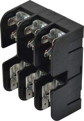 Ferraz Shawmut - 3 Pole, 10 to 14 AWG, 600 VAC/VDC, 30 Amp, DIN Rail Mount, Screw Mount Fuse Block - 13/32 Inch Diameter x 1-1/2 Inch Fuse Length, 3.04 Inch Long x 2.35 Inch Wide x 1.31 Inch High Block - Makers Industrial Supply