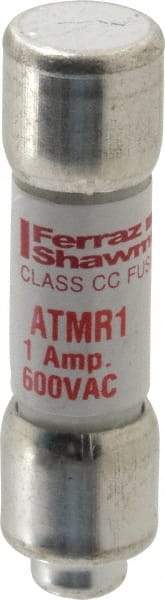 Ferraz Shawmut - 600 VAC/VDC, 1 Amp, Fast-Acting General Purpose Fuse - Clip Mount, 1-1/2" OAL, 100 at DC, 200 at AC kA Rating, 13/32" Diam - Makers Industrial Supply