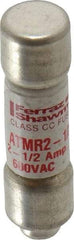 Ferraz Shawmut - 600 VAC/VDC, 2.5 Amp, Fast-Acting General Purpose Fuse - Clip Mount, 1-1/2" OAL, 100 at DC, 200 at AC kA Rating, 13/32" Diam - Makers Industrial Supply