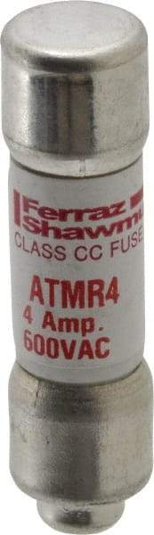 Ferraz Shawmut - 600 VAC/VDC, 4 Amp, Fast-Acting General Purpose Fuse - Clip Mount, 1-1/2" OAL, 100 at DC, 200 at AC kA Rating, 13/32" Diam - Makers Industrial Supply