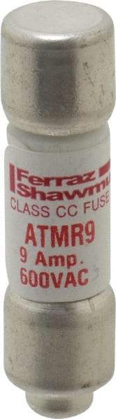 Ferraz Shawmut - 600 VAC/VDC, 9 Amp, Fast-Acting General Purpose Fuse - Clip Mount, 1-1/2" OAL, 100 at DC, 200 at AC kA Rating, 13/32" Diam - Makers Industrial Supply