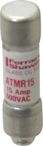 Ferraz Shawmut - 600 VAC/VDC, 15 Amp, Fast-Acting General Purpose Fuse - Clip Mount, 1-1/2" OAL, 100 at DC, 200 at AC kA Rating, 13/32" Diam - Makers Industrial Supply