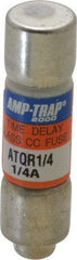 Ferraz Shawmut - 300 VDC, 600 VAC, 0.25 Amp, Time Delay General Purpose Fuse - Clip Mount, 1-1/2" OAL, 100 at DC, 200 at AC kA Rating, 13/32" Diam - Makers Industrial Supply