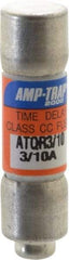 Ferraz Shawmut - 300 VDC, 600 VAC, 0.3 Amp, Time Delay General Purpose Fuse - Clip Mount, 1-1/2" OAL, 100 at DC, 200 at AC kA Rating, 13/32" Diam - Makers Industrial Supply