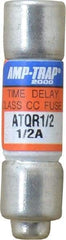 Ferraz Shawmut - 300 VDC, 600 VAC, 0.5 Amp, Time Delay General Purpose Fuse - Clip Mount, 1-1/2" OAL, 100 at DC, 200 at AC kA Rating, 13/32" Diam - Makers Industrial Supply