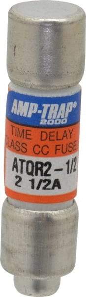 Ferraz Shawmut - 300 VDC, 600 VAC, 2.5 Amp, Time Delay General Purpose Fuse - Clip Mount, 1-1/2" OAL, 100 at DC, 200 at AC kA Rating, 13/32" Diam - Makers Industrial Supply