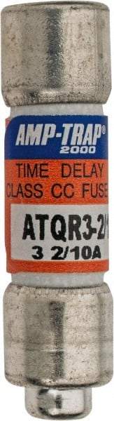 Ferraz Shawmut - 300 VDC, 600 VAC, 3.2 Amp, Time Delay General Purpose Fuse - Clip Mount, 1-1/2" OAL, 100 at DC, 200 at AC kA Rating, 13/32" Diam - Makers Industrial Supply