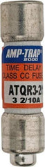 Ferraz Shawmut - 300 VDC, 600 VAC, 3.2 Amp, Time Delay General Purpose Fuse - Clip Mount, 1-1/2" OAL, 100 at DC, 200 at AC kA Rating, 13/32" Diam - Makers Industrial Supply