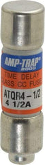 Ferraz Shawmut - 300 VDC, 600 VAC, 4.5 Amp, Time Delay General Purpose Fuse - Clip Mount, 1-1/2" OAL, 100 at DC, 200 at AC kA Rating, 13/32" Diam - Makers Industrial Supply