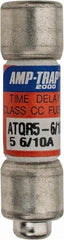 Ferraz Shawmut - 300 VDC, 600 VAC, 5.6 Amp, Time Delay General Purpose Fuse - Clip Mount, 1-1/2" OAL, 100 at DC, 200 at AC kA Rating, 13/32" Diam - Makers Industrial Supply