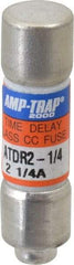 Ferraz Shawmut - 300 VDC, 600 VAC, 2.25 Amp, Time Delay General Purpose Fuse - Clip Mount, 1-1/2" OAL, 100 at DC, 200 at AC kA Rating, 13/32" Diam - Makers Industrial Supply